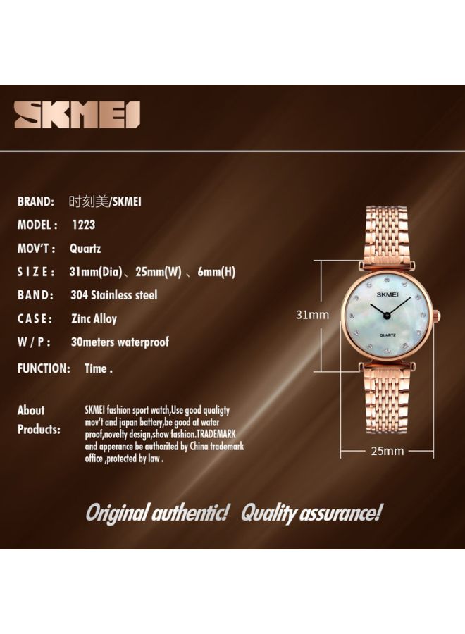 Girls' Water Resistant Analog Watch 1223 - Image 5
