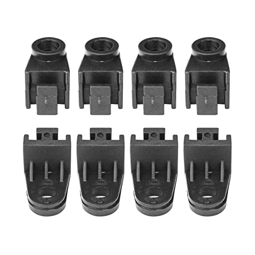 Mysttoo 8PCS Universal Electric Radiator Fan Mounting Kit, L-Shape Fan Bracket Feet Mount Legs Install Tab Plastic Electric Engine Intercooler Cooling Fan Mounting Tabs - Image 1