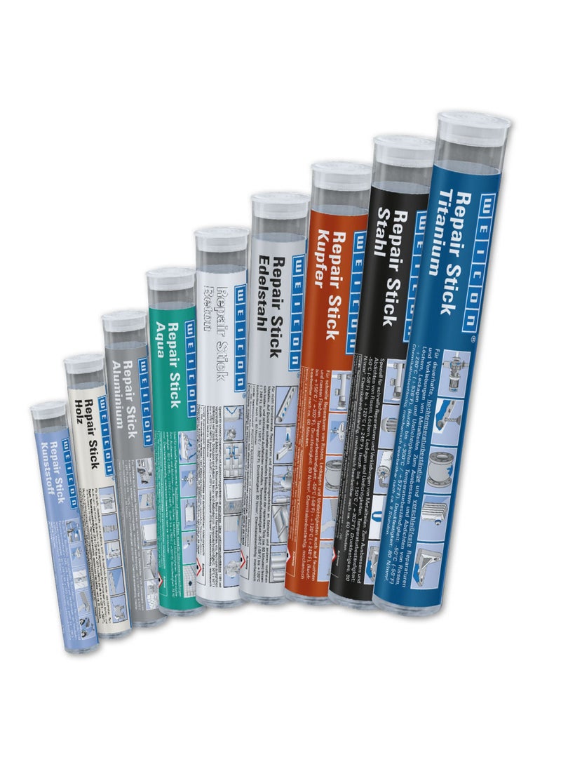 Weicon - WEICON Repair Stick Plastic 115 g 2-component Adhesive Epoxy resin Special adhesive Special, permanent, elastic repairs and much more. - Image 1