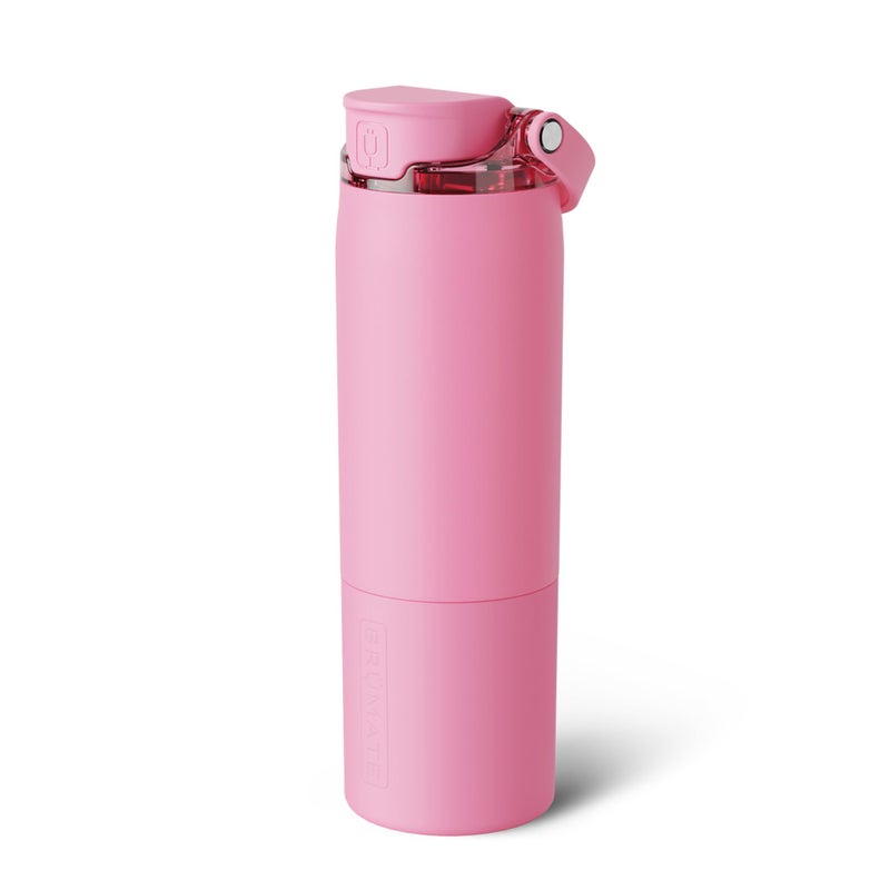 BrÃ¼Mate BrMate Rise 25oz Water Bottle With 100 Leakproof Covered Silicone Straw Insulated Stainless Steel Water Bottle CupHolder Friendly Fast Flow Soft Sip Silicone Spout BPAFree Primrose - Image 2