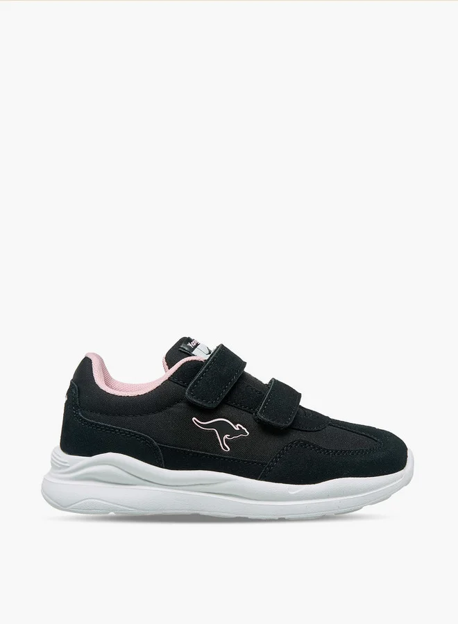 kangaROOS BLACK Girls Hook & Loop Sports Shoes for Women | Best Price UAE