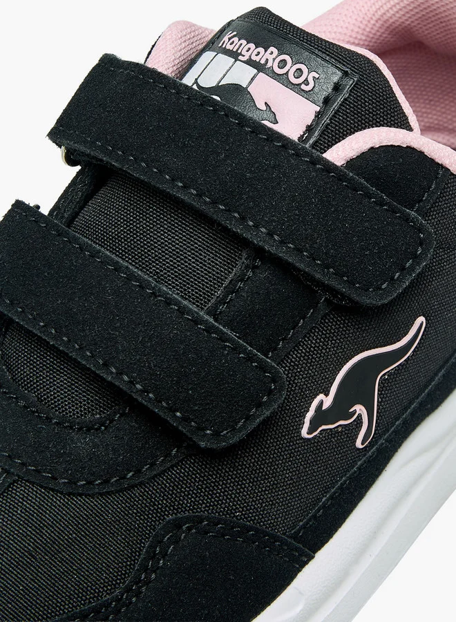 kangaROOS BLACK Girls Hook & Loop Sports Shoes for Women | Best Price UAE