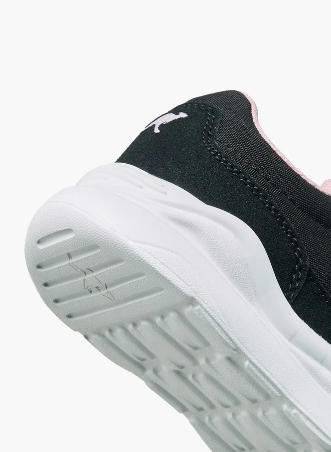 kangaROOS BLACK Girls Hook & Loop Sports Shoes for Women | Best Price UAE