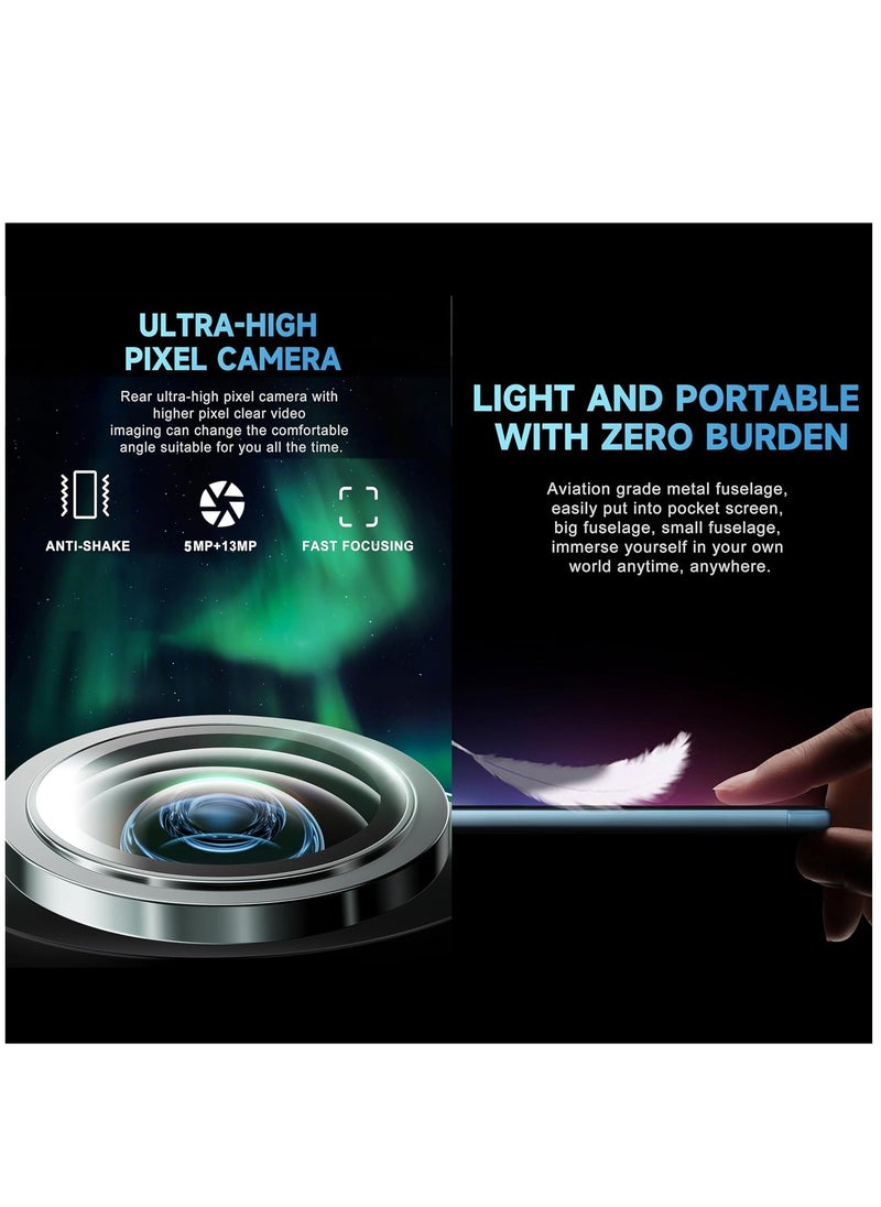 Umiio Smart Android Tablet S24 Ultra 10.1-inch HD Display with Touchpad Keyboard/Case and EWB Handbag 12GB RAM 512GB ROM 5G Network Dual SIM Kids Tablet WiFi GPS Slim Tab-Blue  - Image 2