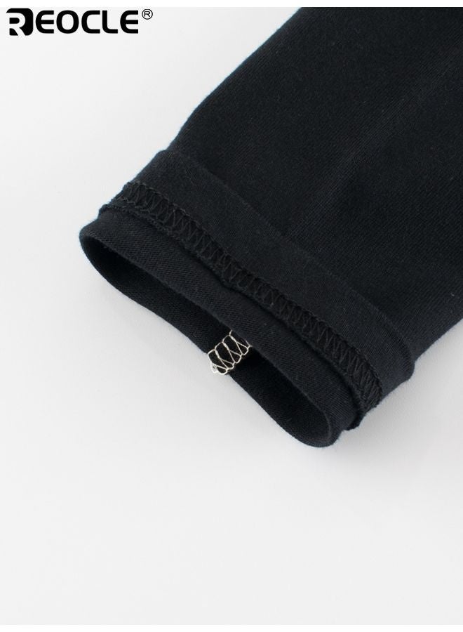 ريوكل قميص طويل الأكمام للأولاد مصنوع من قماش قطن 100% وتصميم أساسي، أعلى للأطفال يوفر راحة قابلة للتنفس للارتداء اليومي المتعدد الطبقات. - Image 5