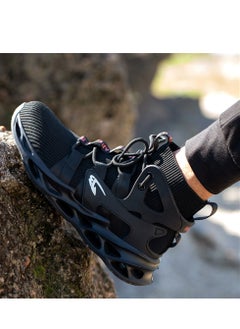 VICTGOAL Steel Toe Boots for Men Women Breathable Safety Shoes Lightweight Work Sneakers  - Image 5