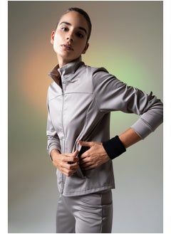 Woman Standart Fit High Neck Knitted Cardigan