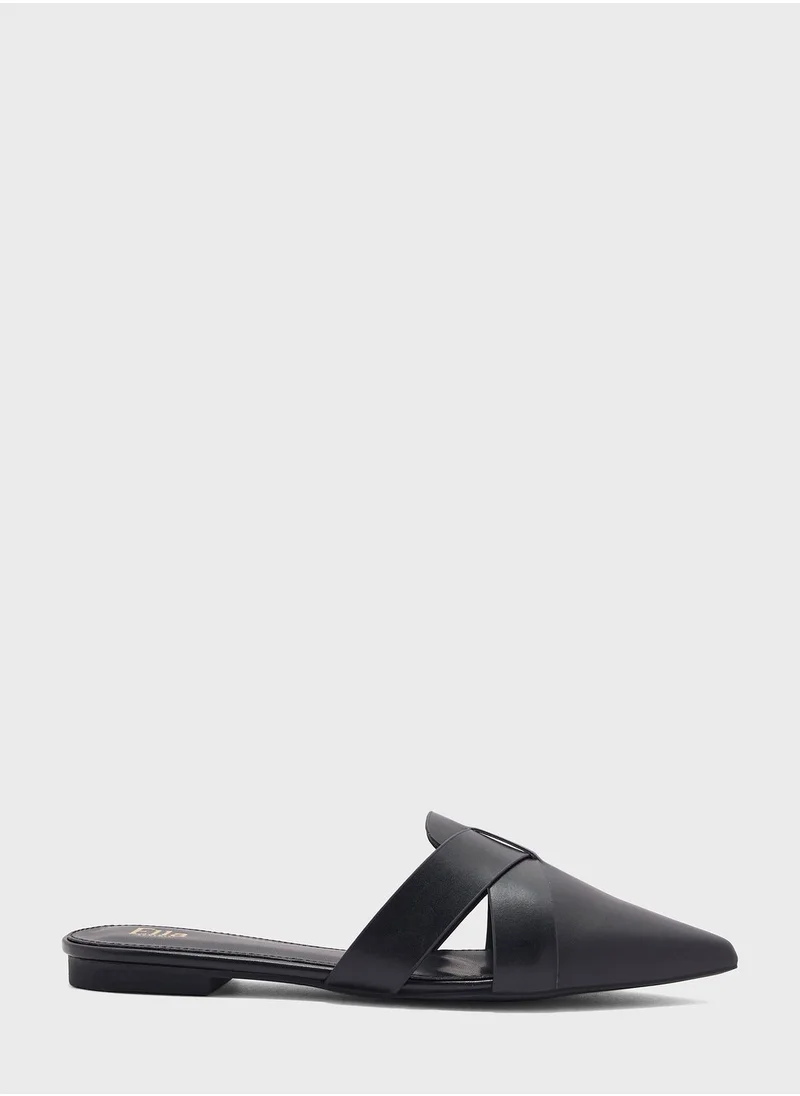 ايلا Slip On Pointed Flat Mule