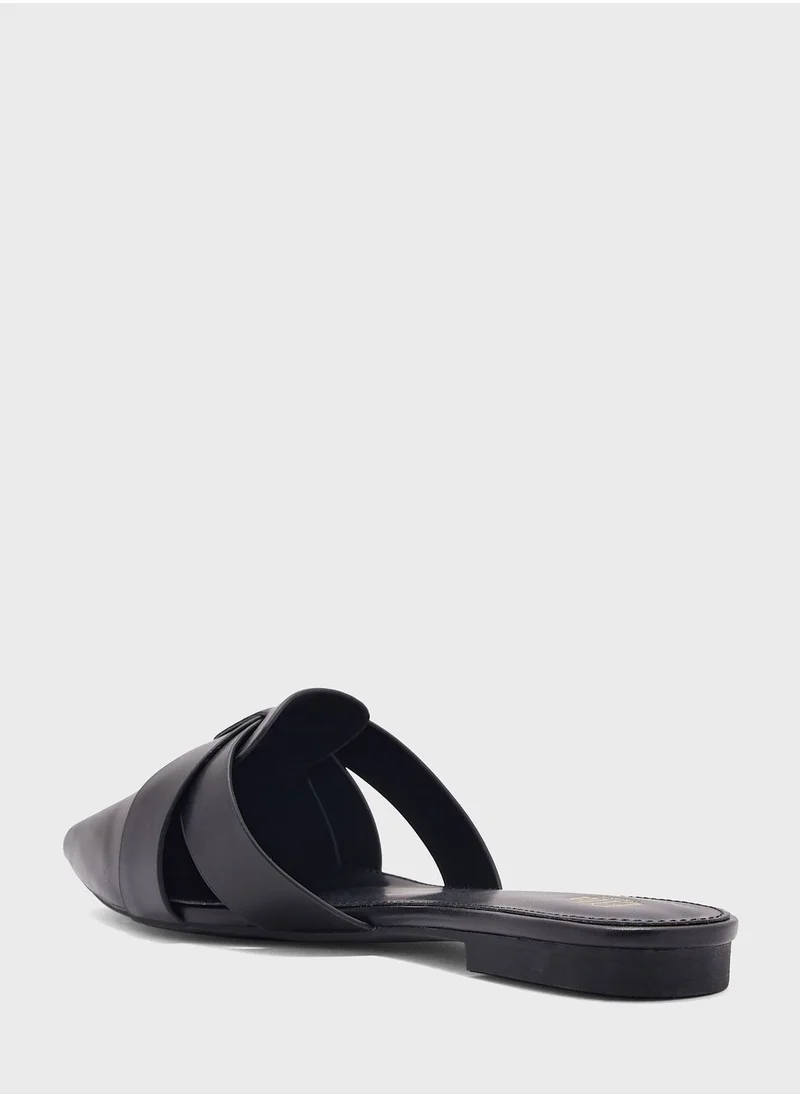 ايلا Slip On Pointed Flat Mule