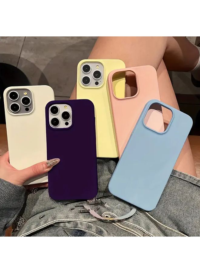 Sky Blue Premium Shockproof Soft Case For iPhone 16 Plus - Image 1