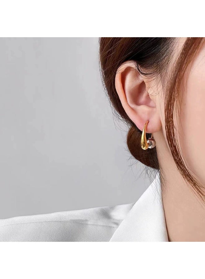 Goolsky 2025 Trendy Round Bead Stud Earrings for Women – Elegant & Minimalist, Round Bead Design S925 Silver/Hypoallergenic Anti-Tarnish, Daily Wear Office Casual Outfits - Image 4