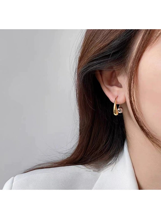 Goolsky 2025 Trendy Round Bead Stud Earrings for Women – Elegant & Minimalist, Round Bead Design S925 Silver/Hypoallergenic Anti-Tarnish, Daily Wear Office Casual Outfits - Image 5