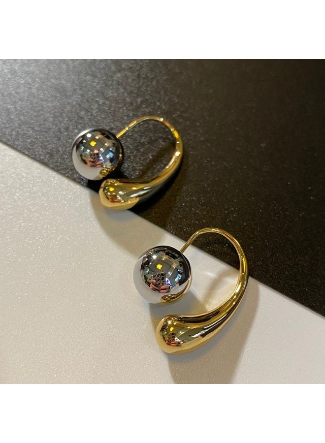 Goolsky 2025 Trendy Round Bead Stud Earrings for Women – Elegant & Minimalist, Round Bead Design S925 Silver/Hypoallergenic Anti-Tarnish, Daily Wear Office Casual Outfits - Image 3