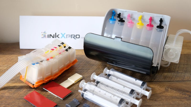 INKXPRO EcoPRO 312XL Empty Ink System CISS Refillable Cartridge Kit for Chipless Firmware Installed EPSON XP-15000 Printer (with Ink Flow Control Damper) - Image 3