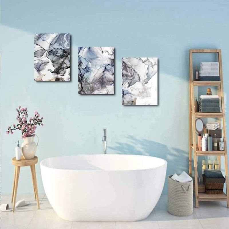 TTHYUEWS Canvas Wall Art For Living Room Abstract Wall Decor For Bedroom Modern Office Wall Decorations Ink Paintings Fashion Abstract Wall Pictures Artwork Room Canvas Art Prints Kitchen Home Decor 3 Piece - Image 4