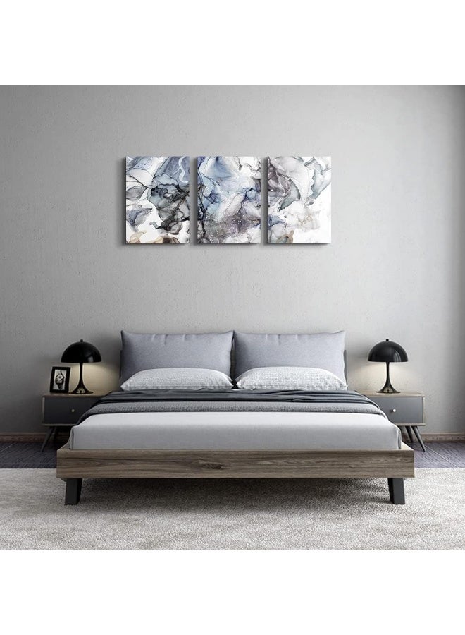 TTHYUEWS Canvas Wall Art For Living Room Abstract Wall Decor For Bedroom Modern Office Wall Decorations Ink Paintings Fashion Abstract Wall Pictures Artwork Room Canvas Art Prints Kitchen Home Decor 3 Piece - Image 5