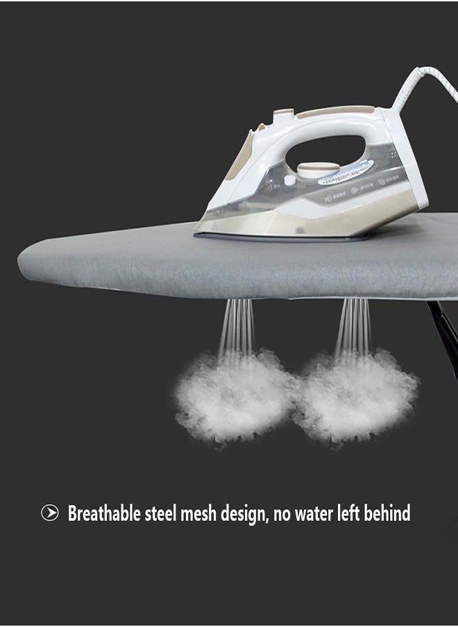 DMG TECH Ironing Board Heat Resistant Cover Ironing Board Non-Slip Folding Adjustable Height (31 * 86 * 110CM) Gray  - Image 5