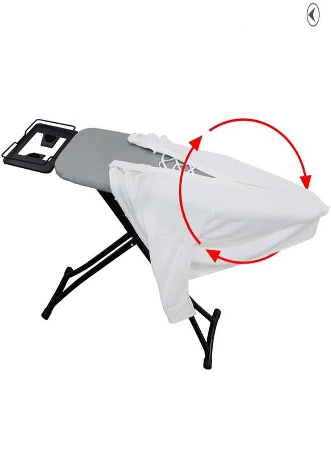 DMG TECH Ironing Board Heat Resistant Cover Ironing Board Non-Slip Folding Adjustable Height (31 * 86 * 110CM) Gray  - Image 3