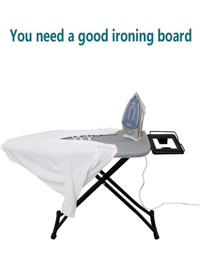 DMG TECH Ironing Board Heat Resistant Cover Ironing Board Non-Slip Folding Adjustable Height (31 * 86 * 110CM) Gray  - Image 4