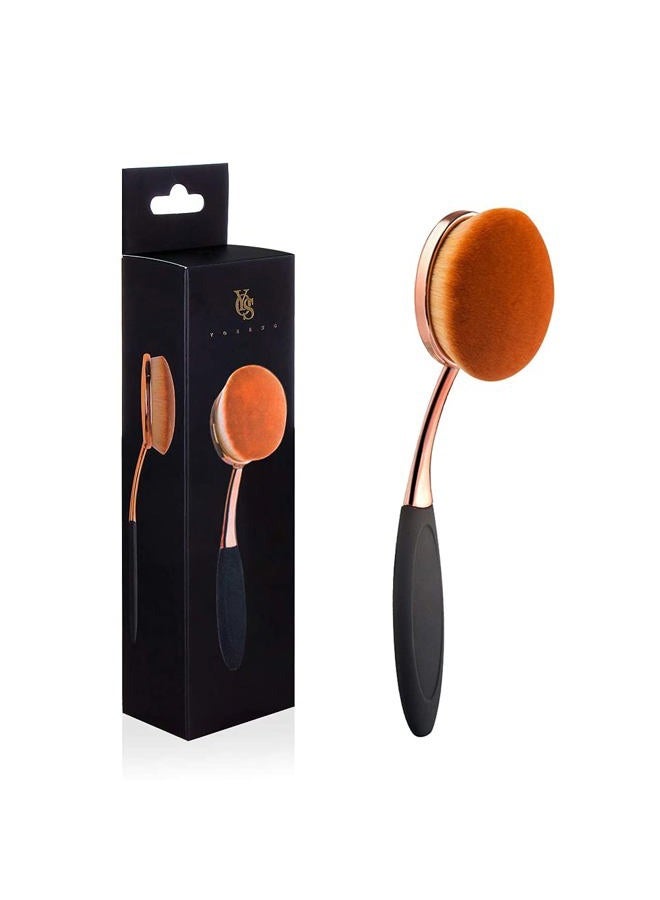 Yoseng Oval Foundation Brush Second Largest Toothbrush makeup brushes Fast Flawless Application Liquid Cream Powder Foundation - Image 1