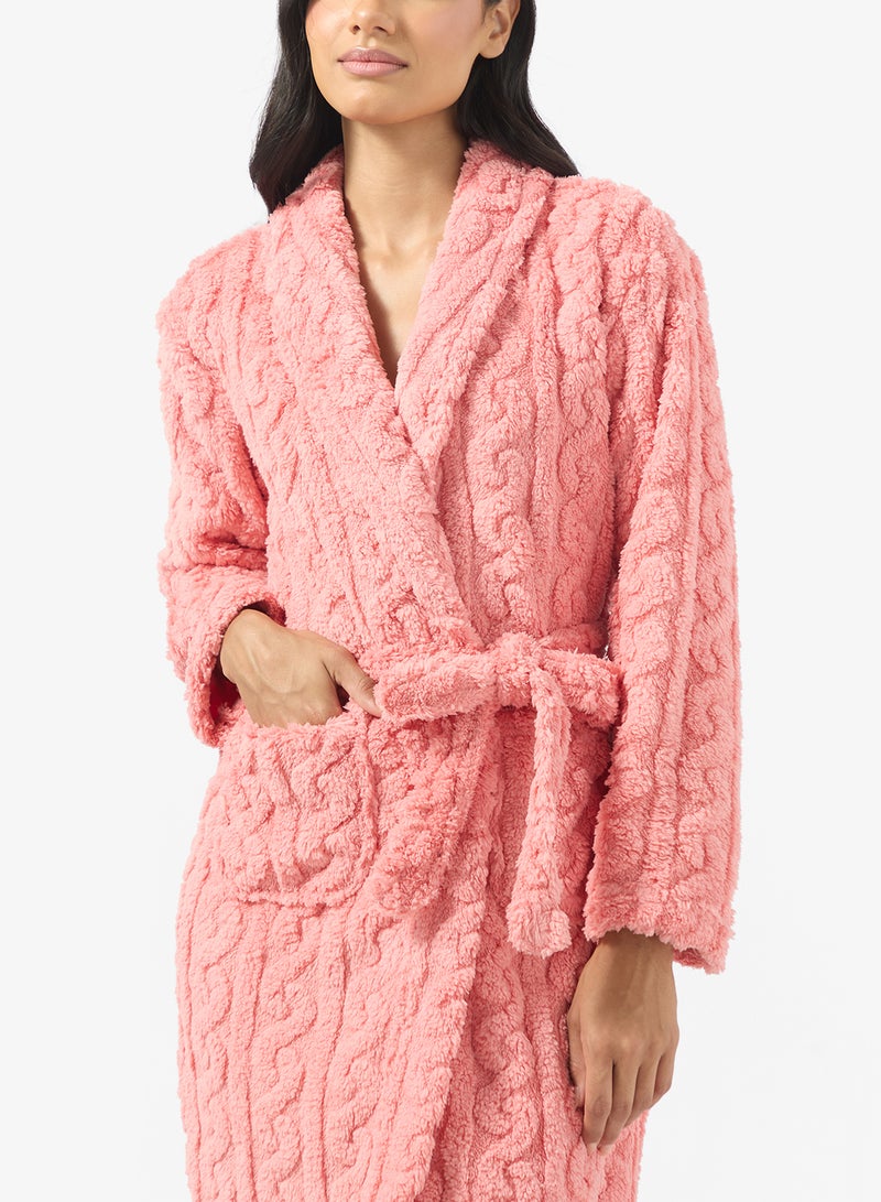 جينجر روب محبوك بكابل - Image 3