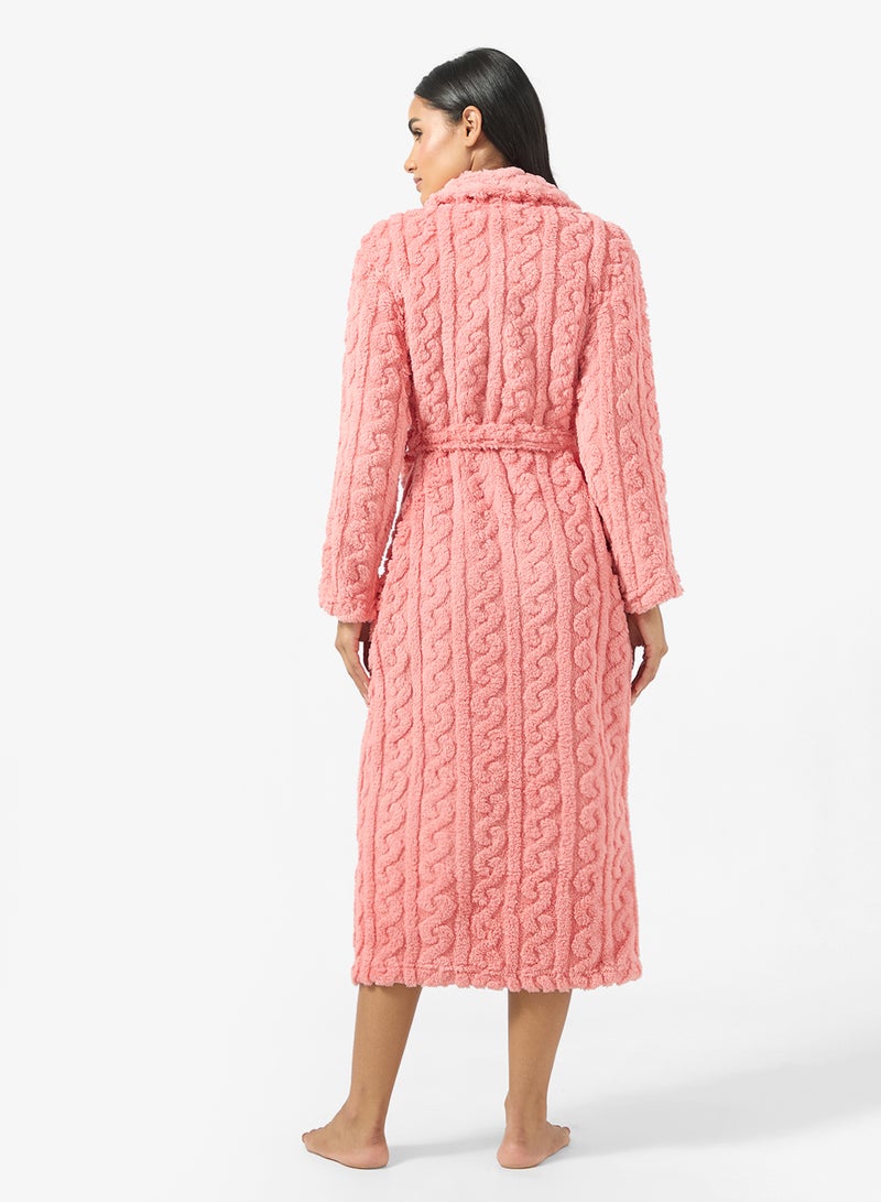 جينجر روب محبوك بكابل - Image 2