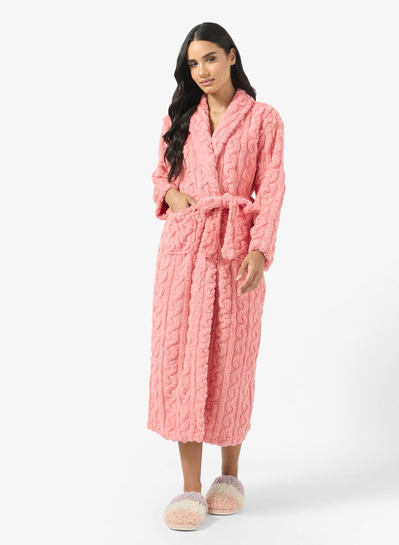 جينجر روب محبوك بكابل - Image 4