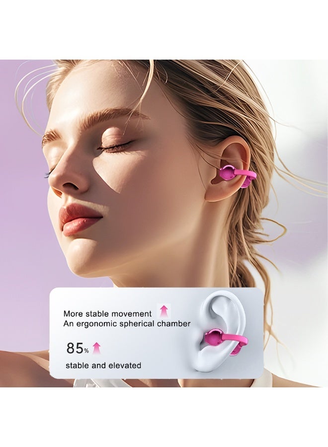 MUMO Bluetooth Headset,Fashionable Clip on Wireless Headphones,Waterproof Wireless Earphones with Handbag‑Style,Open Ear Earbuds with Detachable Earrings for Workouts Commuting,Fit&16h Playtime - Image 3