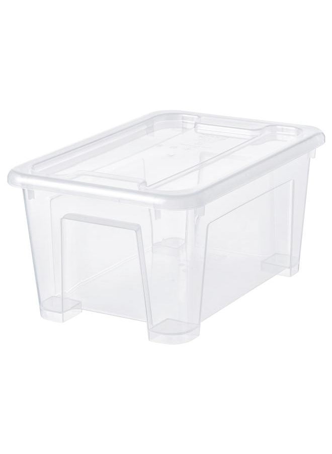 Generic Box with lid, transparent, 28x20x14 cm/5 l  - Image 1