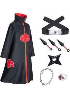 RATSAW 9-Piece Set Unisex Anime Cosplay Costume Cloak Long Robe Cosplay Costume Uniform Role Cloak Headband Full Accessories  - Image 1