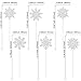 Ephlyn 12Pcs Snowflake Centerpiece Sticks Frozen Snowflake Table Flower Centerpieces Christmas Floral Decorations for Winter Wonderland Baby Shower Frozen Birthday Party Supplies Silver - Image 4