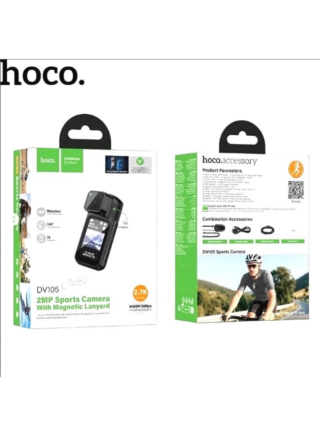 HOCO Portable Body Camera with Screen and Wide-Angle Recording - Image 3