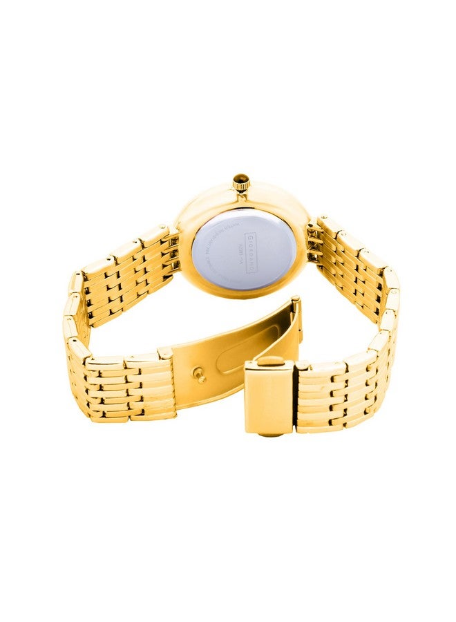 Giordano Eleganza Collection Round Analog Watch for Women, Diamond-Set with Metal Strap Ladies Water Resistant Wrist Watch - A2083 (Green) - Image 5