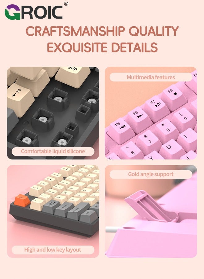 GROIC Mechanical Gaming Keyboard, Plug and Play, 104 Keys + Extra 4 Hotkeys Wired Mechanical Keyboard  Compact Keyboard for Windows XP 7 8 10 11 for OS X - Image 3