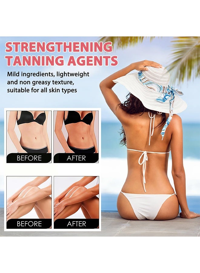 AIXIN Accelerator Tanning Soft Gel, Tan Accelerator for Sunbed,Watermelon Tan Enhancers & Accelerators,Self-Tanning Soft Gel,Tanning Cream for Natural Brown,Tanning Moisturiser,Sun Bed Tanning Accelerator,High Moisturizing & Refreshing 100g - Image 3