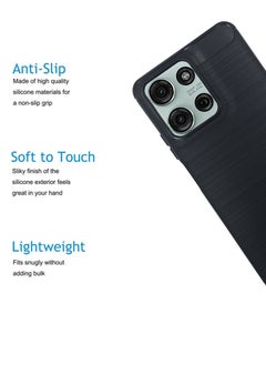 Waldic Motorola Moto G75 5G Premium Silicone Case For Motorola Moto G75 5G  - Black  - Image 2