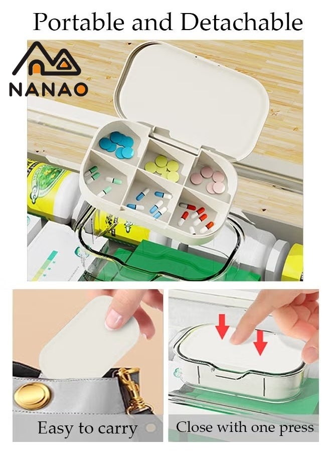 NANAO - Medicine Box Plastic Medicine Storage Box Family Emergency Kit Medical Kit 3 Layers Home First Aid Box Child Proof Medicine Box Organizer Pill Case with Compartments and Handle - Image 1