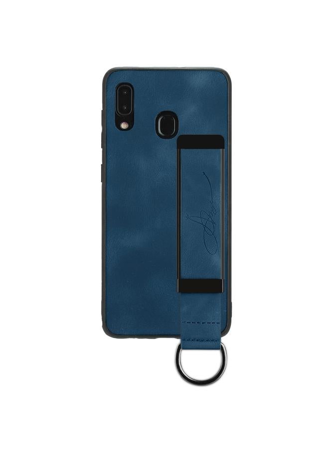 S-TOP Case For Samsung Galaxy A20e Wristband Holder Leather Back Phone Case - Image 2