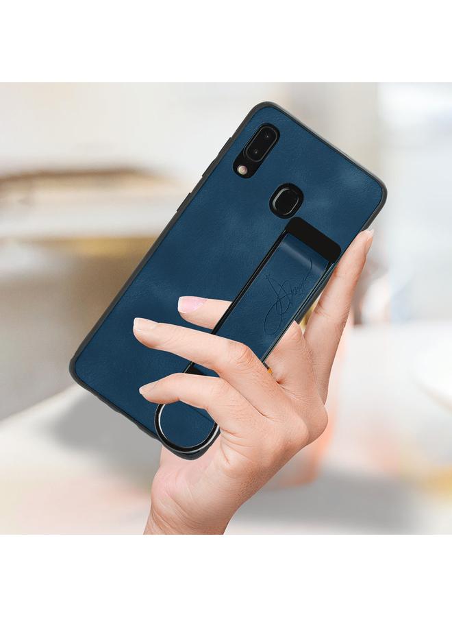 S-TOP Case For Samsung Galaxy A20e Wristband Holder Leather Back Phone Case - Image 5