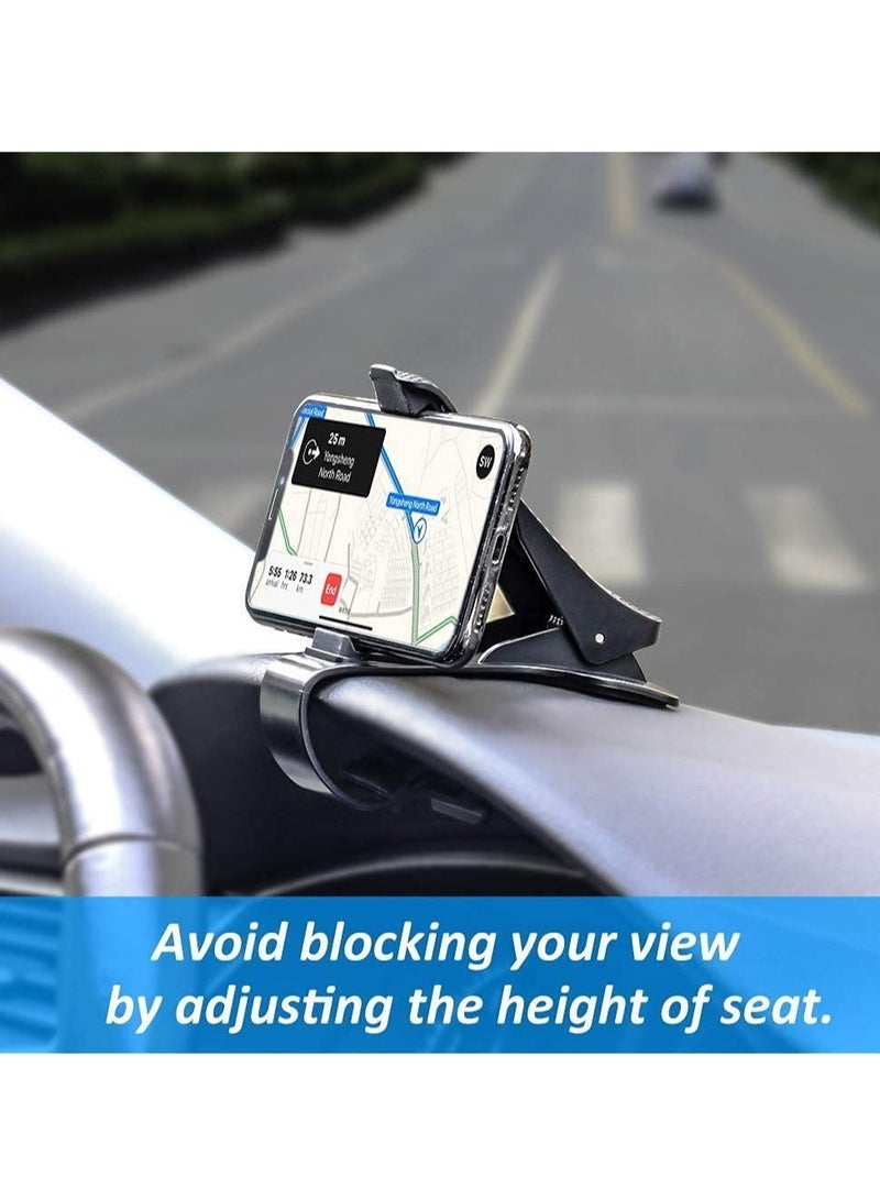 ELTRAZONE Car Phone Holder Dashboard Cellphone Mount Mobile Clip Stand HUD Non-Slip Cell Phone Holder Design for Smart phone(3.0-6.5inch) - Image 3
