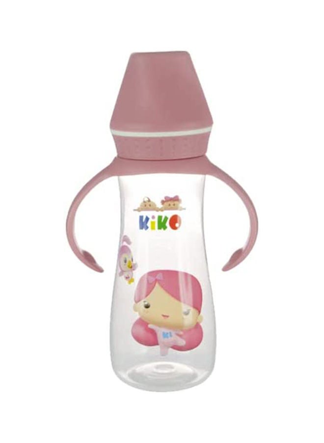 Kiko Ml Feeding Bottle With Siliocne Nipple 250 Ml-Pink - Image 1