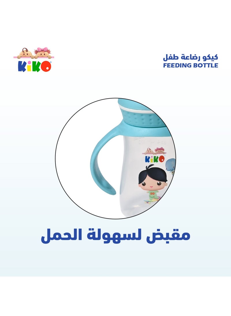 Kiko Ml Feeding Bottle With Siliocne Nipple 250 Ml-Pink - Image 4