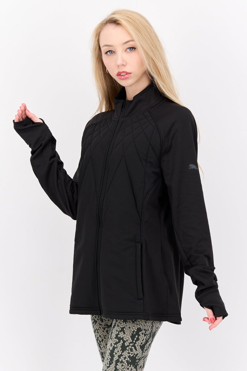 PUMA Women Sportswear Fit Brand Logo Training Jacket, Black  - Image 2