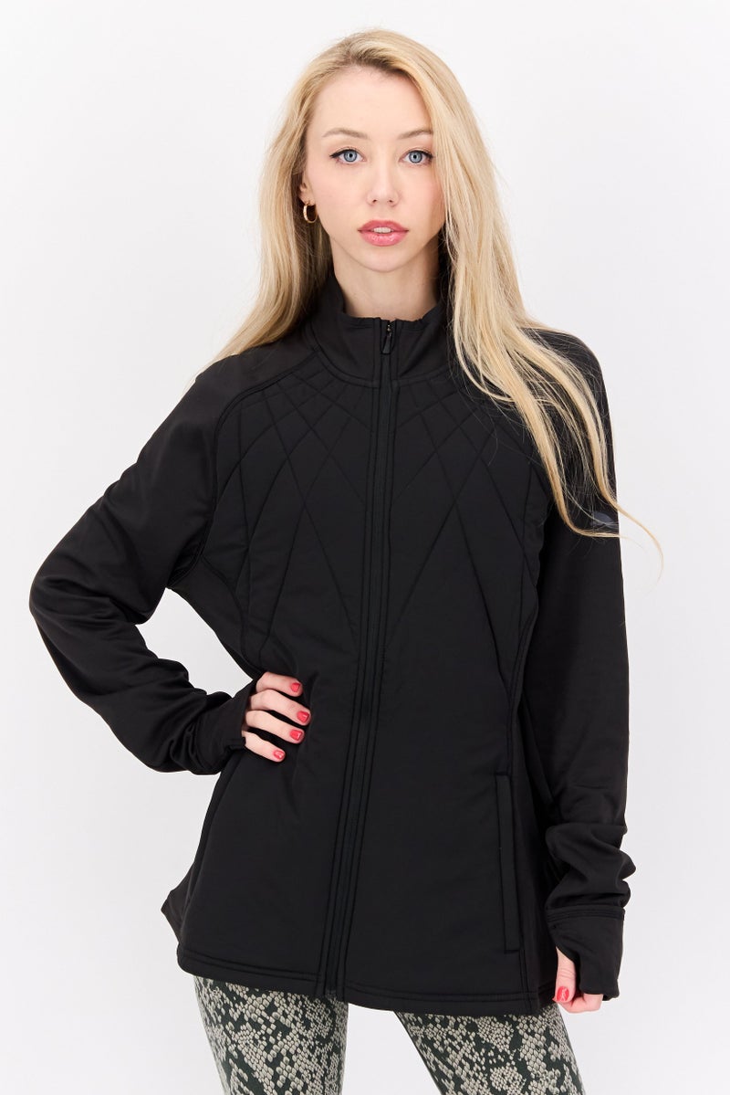 PUMA Women Sportswear Fit Brand Logo Training Jacket, Black  - Image 1