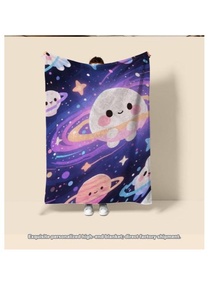 general Children's or student cartoon flannel thin blanket (warm and comfortable, suitable for sleep, games) 100cm*150cm - Image 4