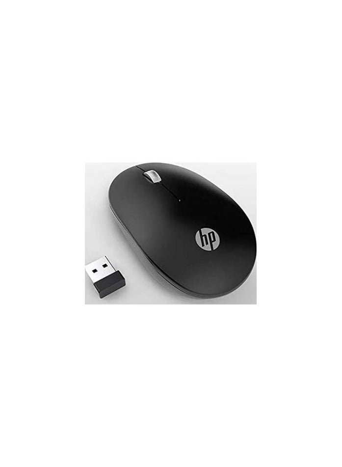 S1500 Wireless Mouse, Adjustable 1600 DPI Optical Sensor, 2.4GHz Wireless Connection Up To 10m Range, Up To 6 Months Battery Life, Multiple Automatic Sleep Function Black