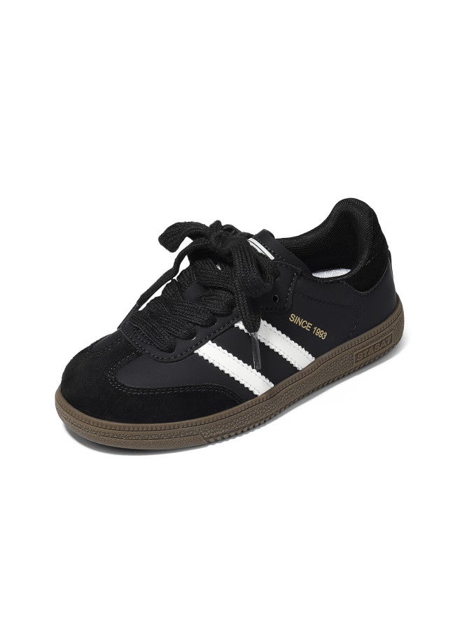 St&sat Kids Training Shoes Autumn New Girls Sports Shoes Soft Sole Boys Sneakers Classic Black Size 29 - Image 3