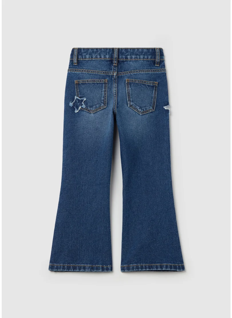 او في اس Flare-Fit Jeans With Stars
