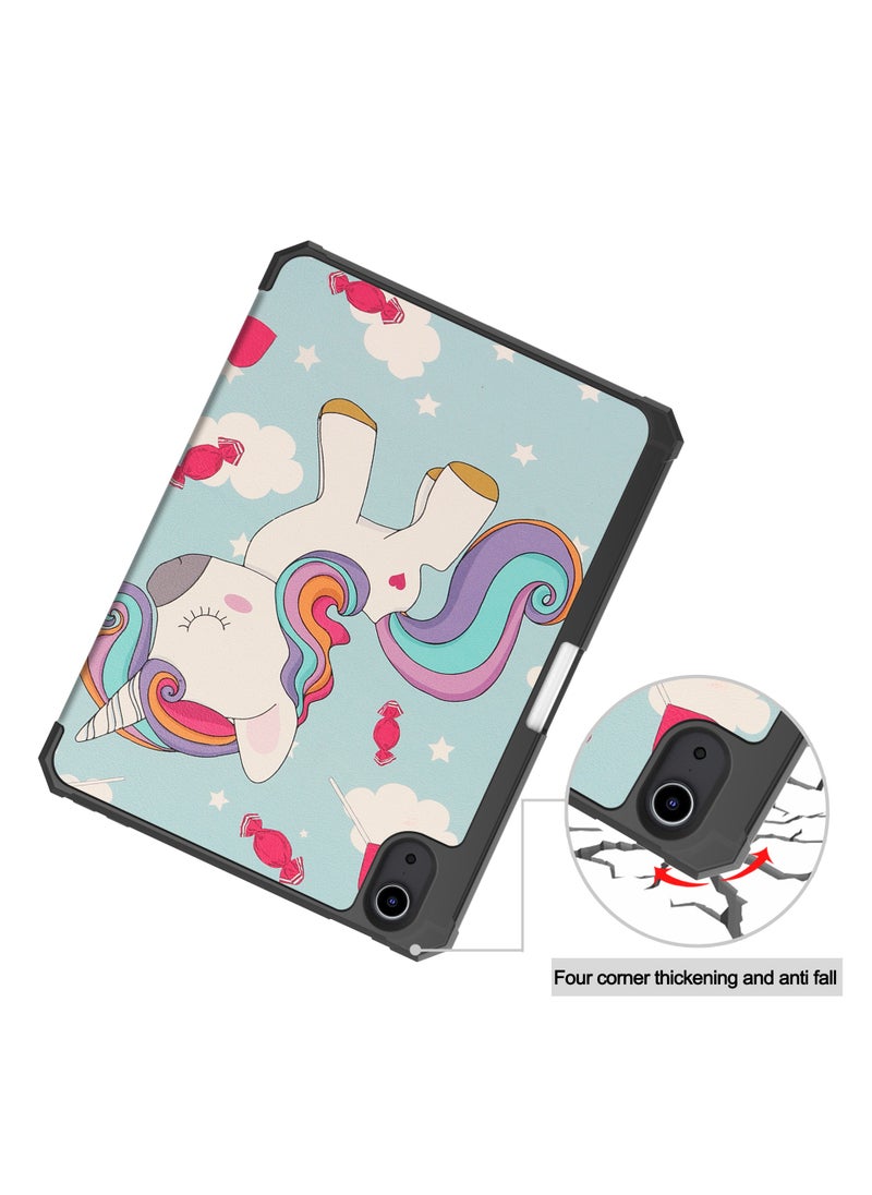 Generic - Case for iPad Mini 7 (2024)/iPad Mini 6 (2021) protective cover - magnetic accessories, two-way three-fold bracket, lightweight protection, automatic sleep wake-up protective cover, with pen slot, suitable for iPad Mini 7/Mini 6 - 8.3 inch (multi-color) - Image 1