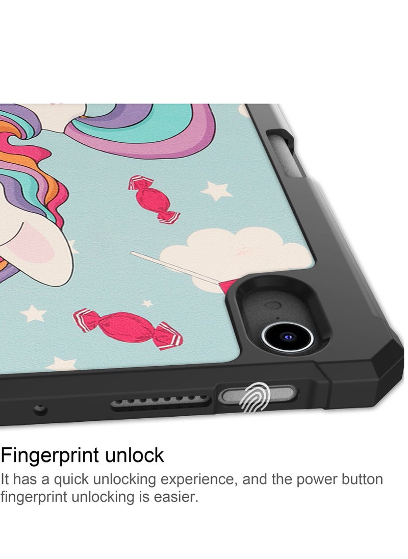 Generic - Case for iPad Mini 7 (2024)/iPad Mini 6 (2021) protective cover - magnetic accessories, two-way three-fold bracket, lightweight protection, automatic sleep wake-up protective cover, with pen slot, suitable for iPad Mini 7/Mini 6 - 8.3 inch (multi-color) - Image 1